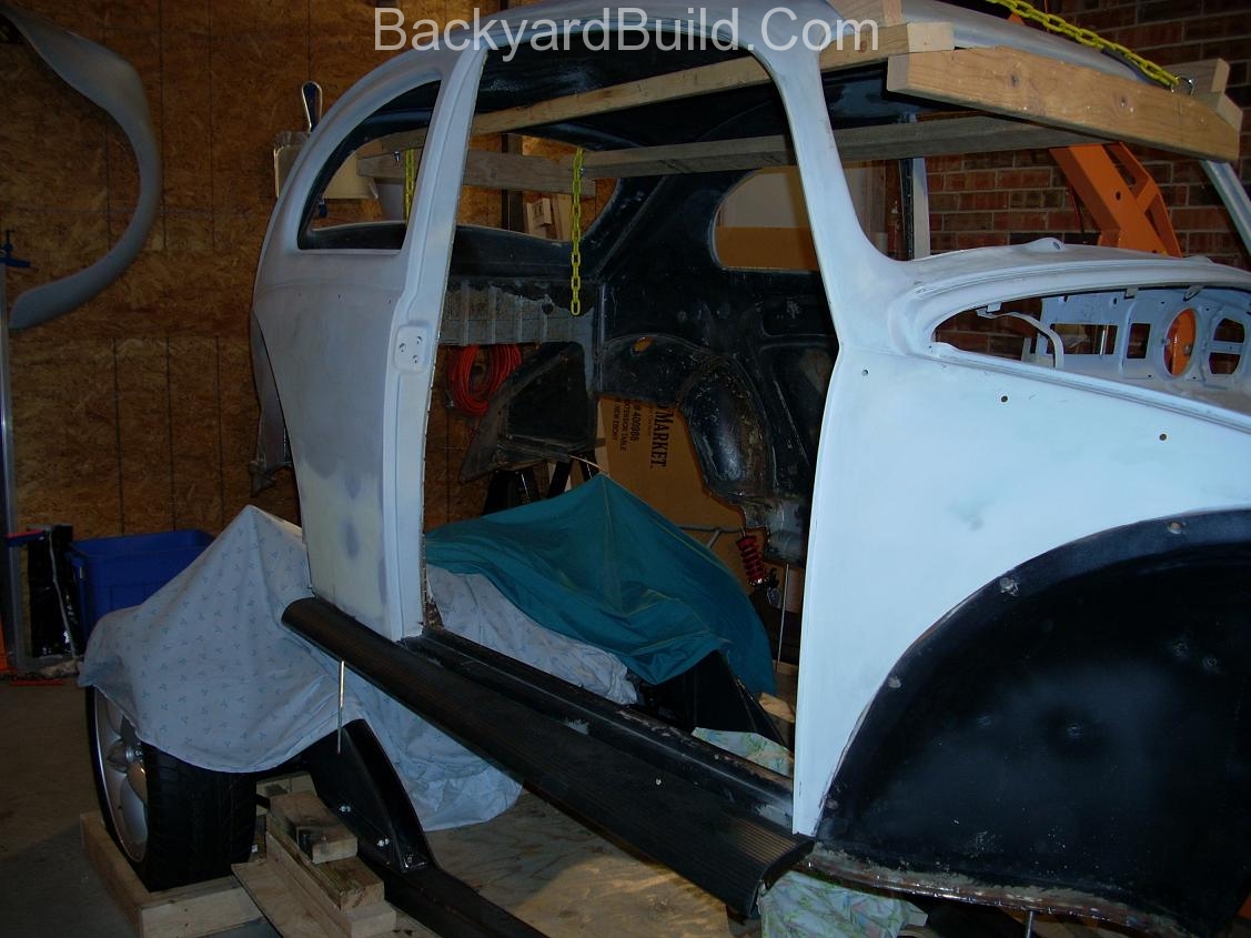 Fit VW bug body over 3SGTE engine and frame 15