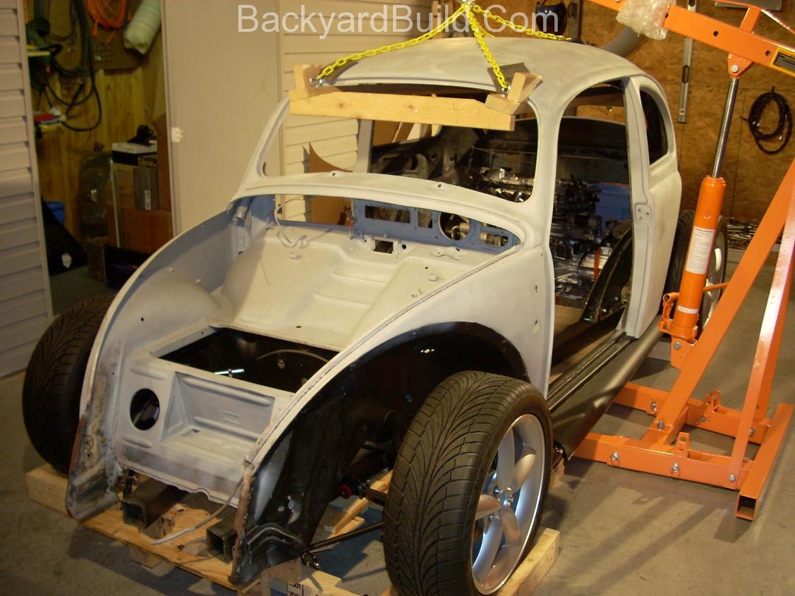 Fit VW bug body over 3SGTE engine and frame 8