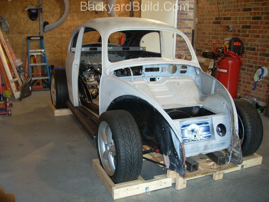 Fit VW bug body over 3SGTE engine and frame 1