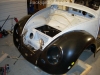 2nd complete fitting of the VW bug sheetmetal over the Toyota MR2 3SGTE motor and custom frame 9
