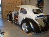 2nd complete fitting of the VW bug sheetmetal over the Toyota MR2 3SGTE motor and custom frame 13          