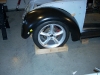 2nd complete fitting of the VW bug sheetmetal over the Toyota MR2 3SGTE motor and custom frame 12          
