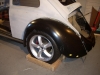 2nd complete fitting of the VW bug sheetmetal over the Toyota MR2 3SGTE motor and custom frame 11          
