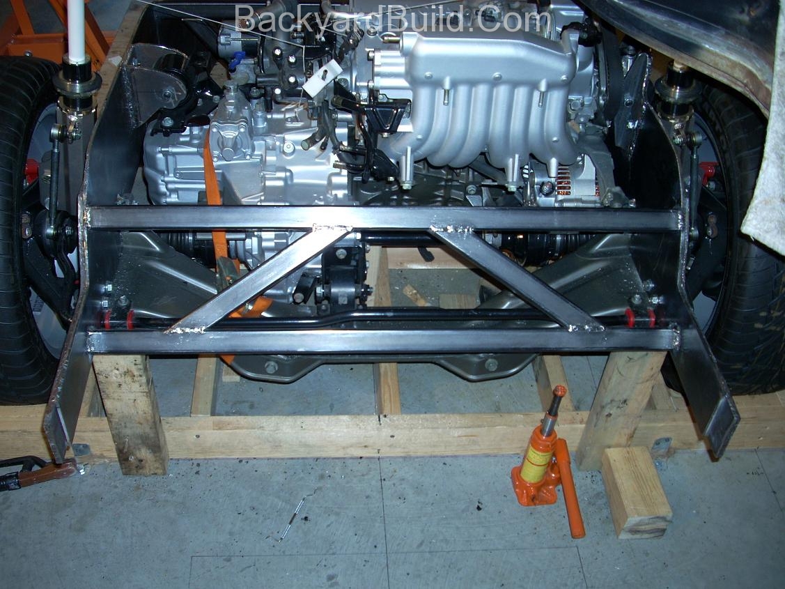 Build VW bug MR2 3SGTE rear engine cage bracing 9