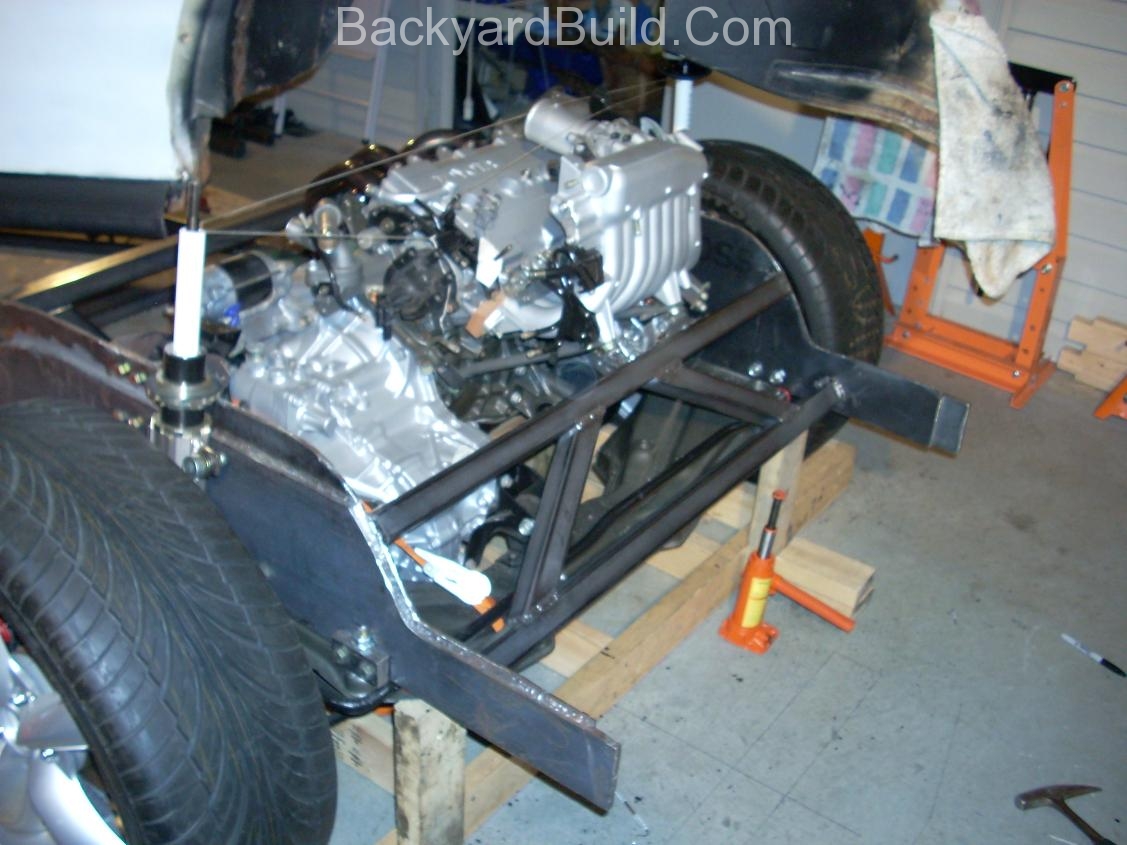 Build VW bug MR2 3SGTE rear engine cage bracing 10