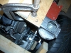 Connect rear strut link to frame 3          
