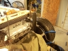 Connect rear strut link to frame 14          