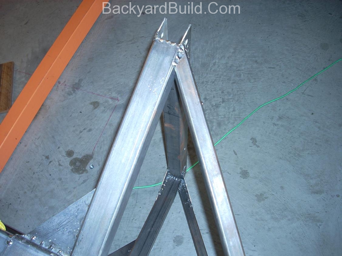 Attach bracing plates and flip for welding 10