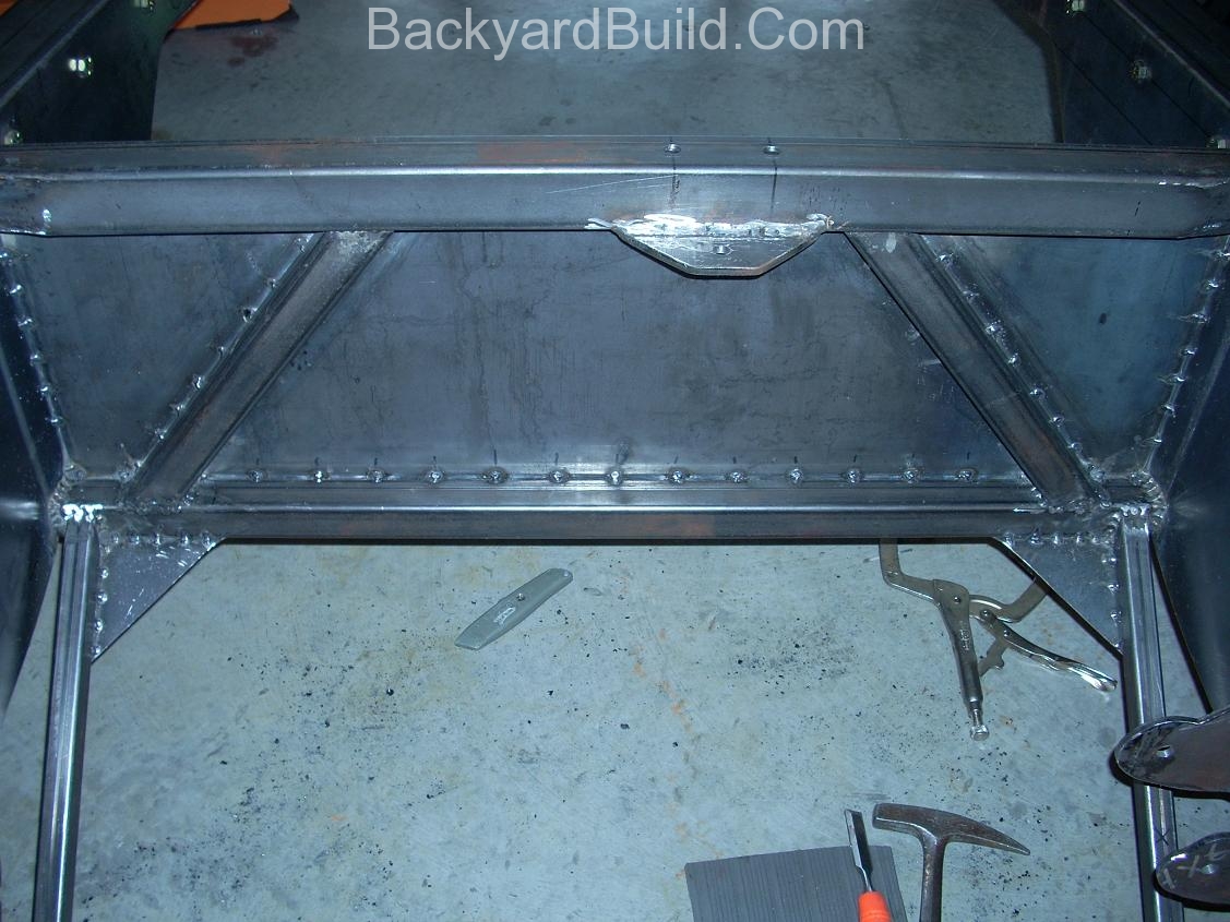 Attach bracing plates and flip for welding 23