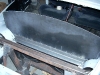 Building the VW bug front fire wall, pedal locations and steering bracket. 7          