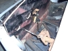 Building the VW bug front fire wall, pedal locations and steering bracket. 12          