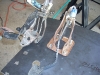 Building the VW bug front fire wall, pedal locations and steering bracket. 17          