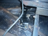 Mount MR2 park brake unit to VW bug frame          