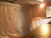 Make-shift paining booth          