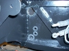  Cutting firewall heater holes          