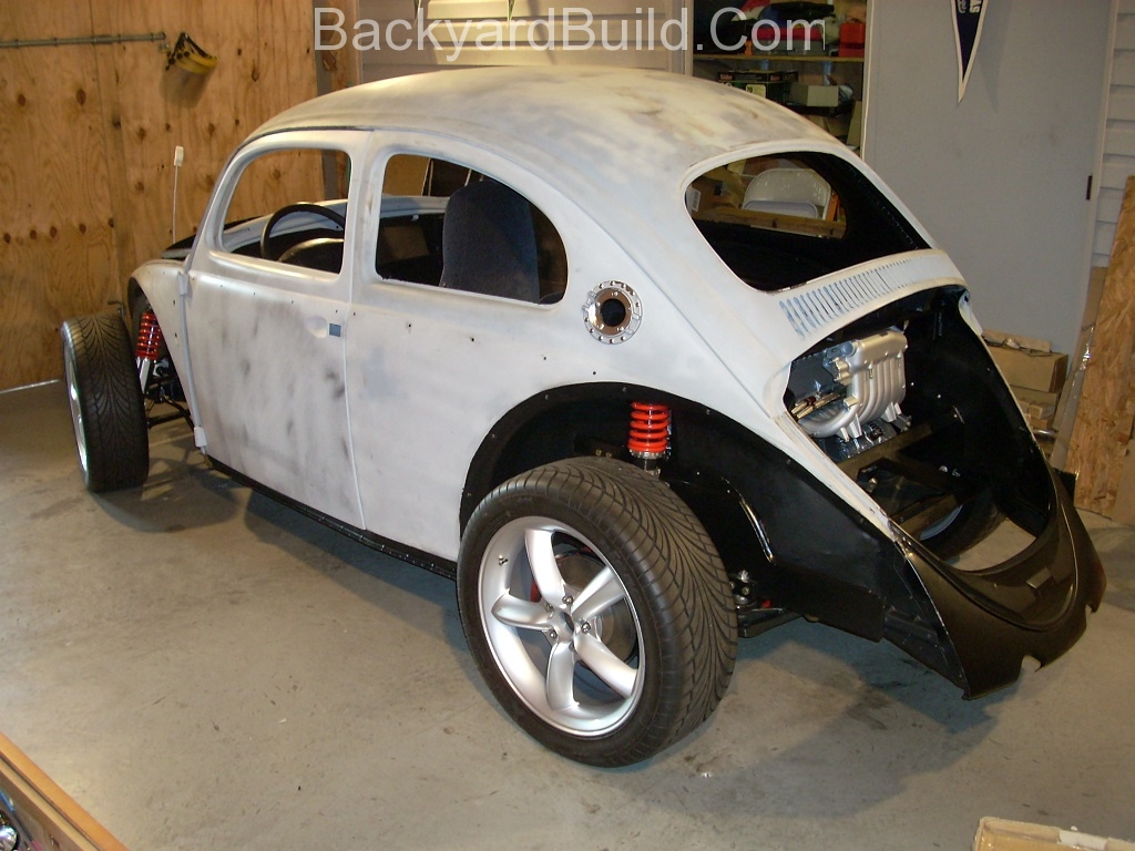 Unite VW bug body and frame 15