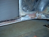 VW Bug lower rail hole repair 4    
